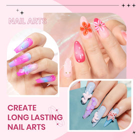 SUPWEE nail extensions made with molds showing uniform length benefit