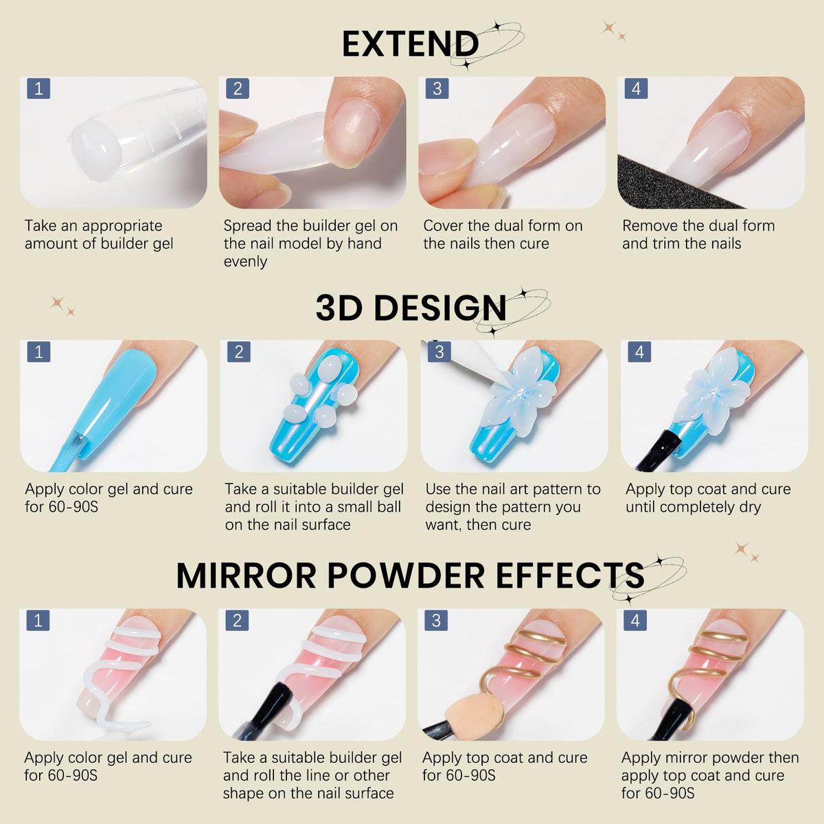 SUPWEE finished decorated nails highlighting durable, salon-quality results