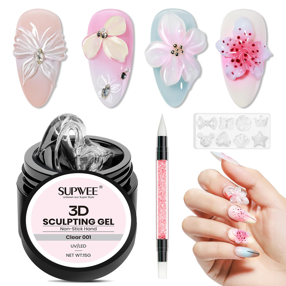 SUPWEE front packaging showing kit contents and benefits