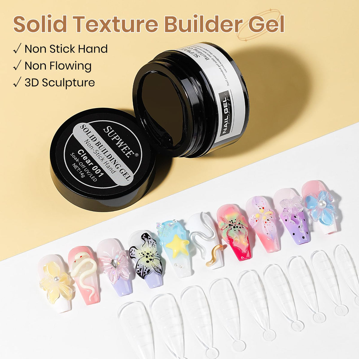 SUPWEE gel texture close-up demonstrating smooth non-sticky consistency benefit