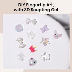 SUPWEE gel pressed into silicone mold for repeatable shapes