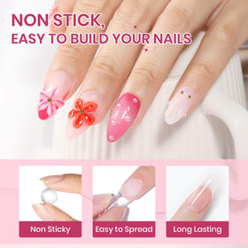 SUPWEE gel holding nail charms showing secure adhesion benefit