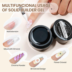 SUPWEE nail extension molds spread highlighting reusable shapes for uniform results