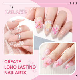 SUPWEE finished nail with embedded pearl gem for decorative impact
