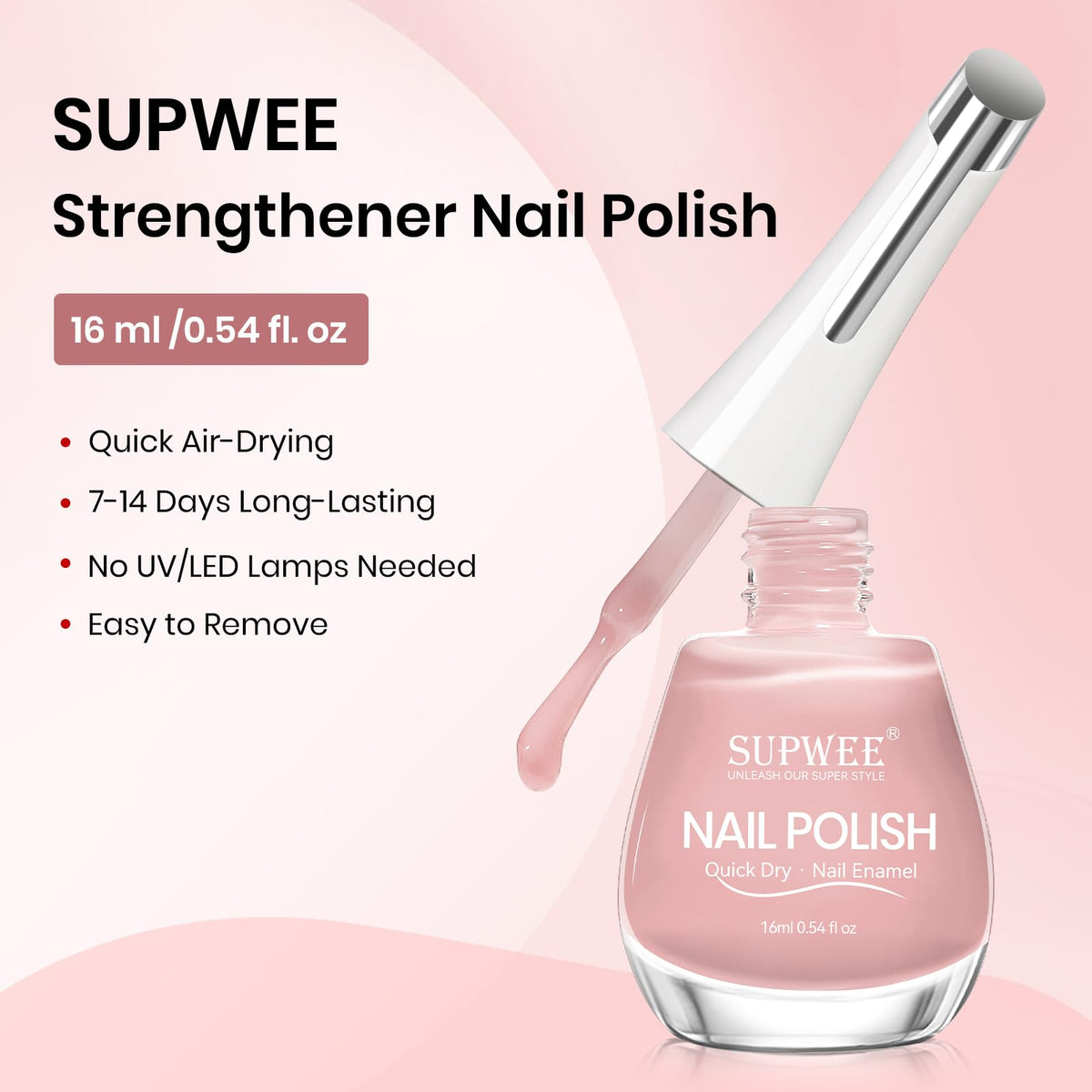 SUPWEE ridge filling demo smoothing nail surface for even finish