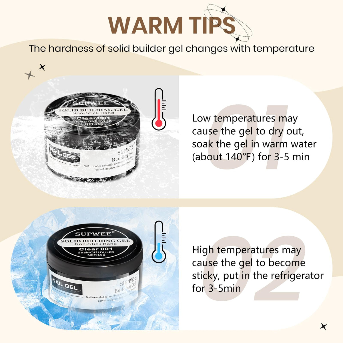 SUPWEE scale comparison tools in hand showing jar and pen sizing for travel