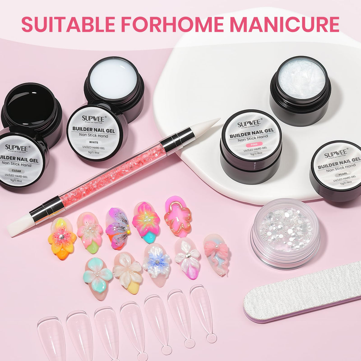 SUPWEE double-ended silicone pen and dual forms for neat shaping