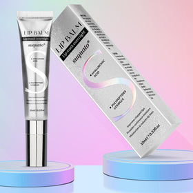 suquato ingredients flatlay highlighting peptides and hyaluronic acid for nourishing repair