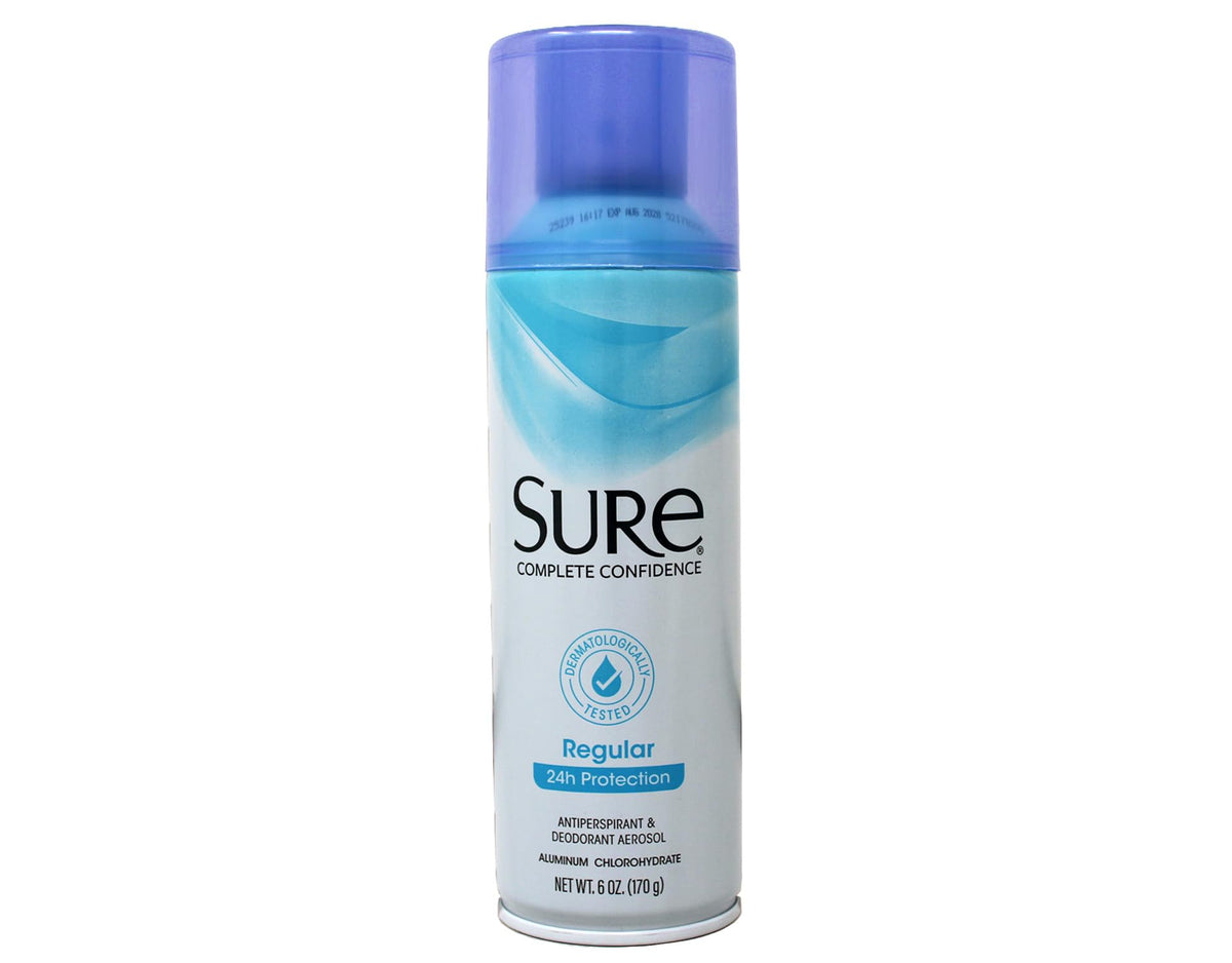 Sure side label with ingredient and usage details for confident protection
