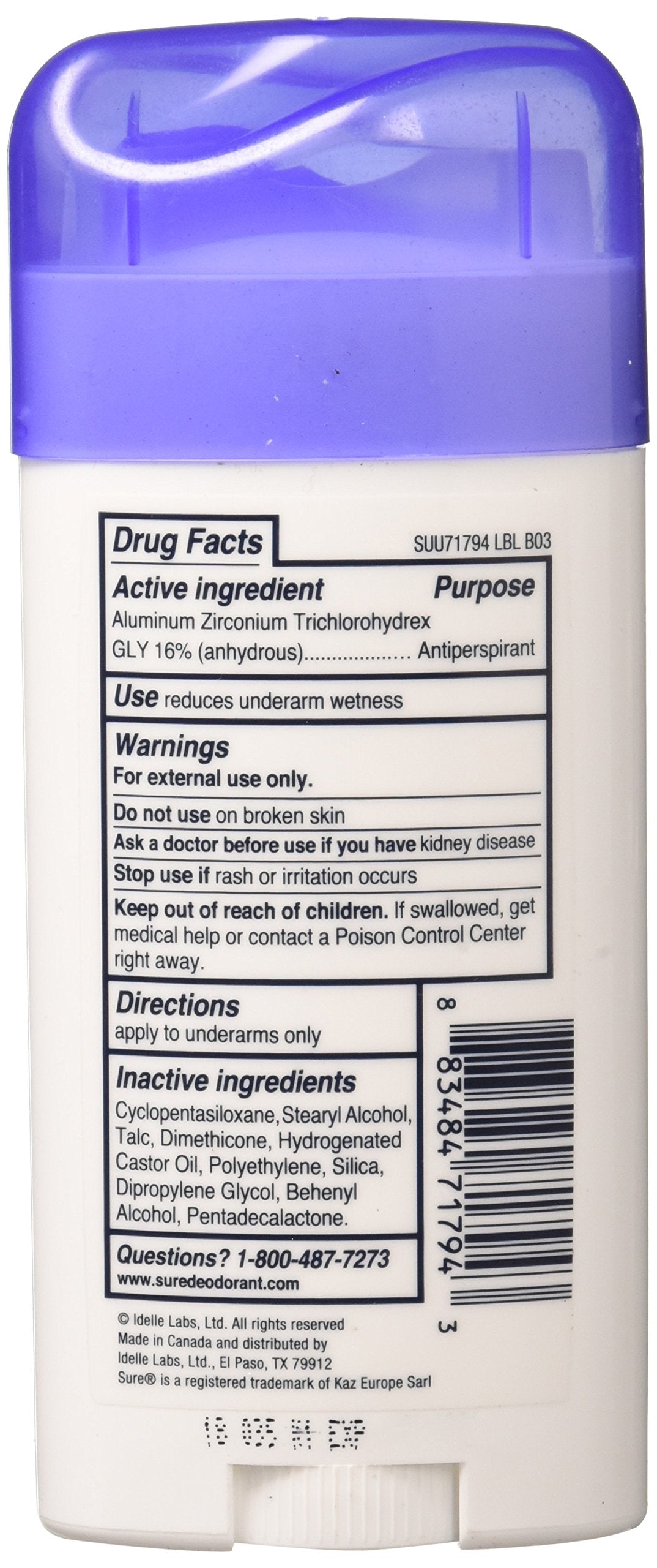 Sure application closeup on underarm demonstrating smooth glide and dry feeling