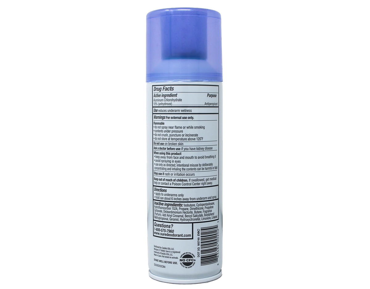 Sure scent notes graphic with mandarin buds and airy cotton freshness