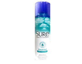 Sure product label closeup highlighting unscented benefit and usage