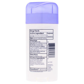 Sure solid stick close-up showing smooth clear application and easy glide benefit