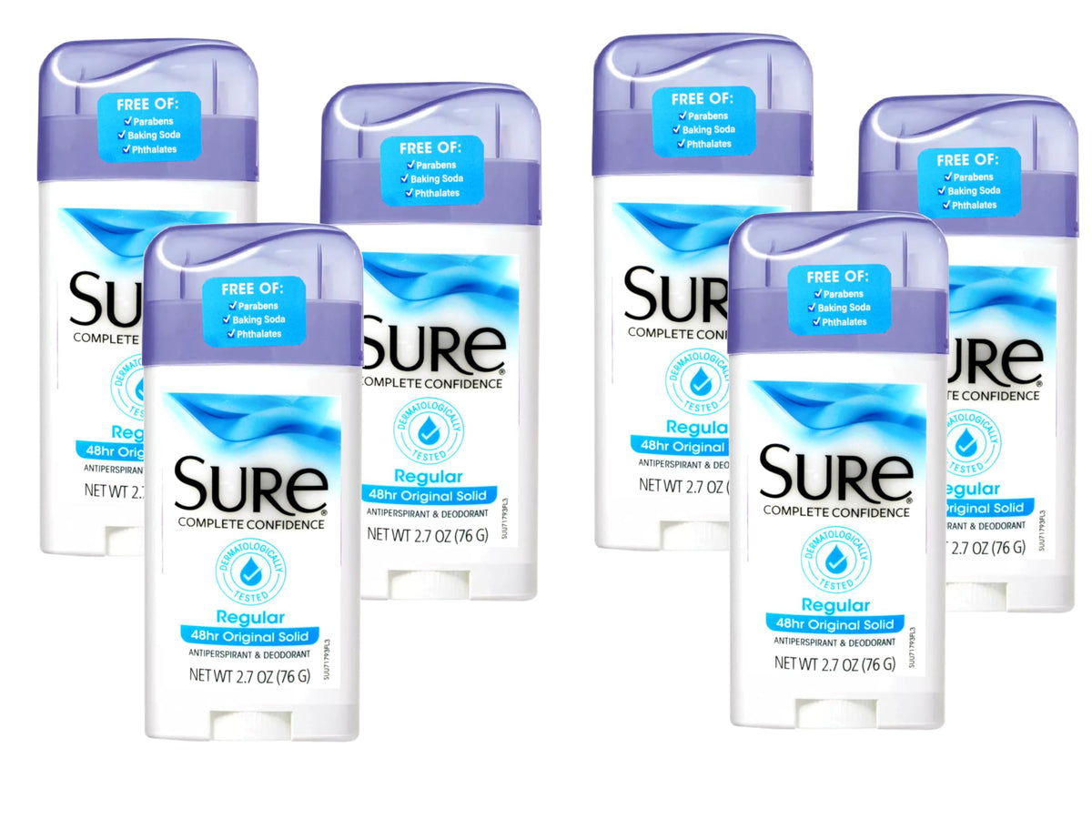 Sure solid front packaging showing label and size for reliable selection