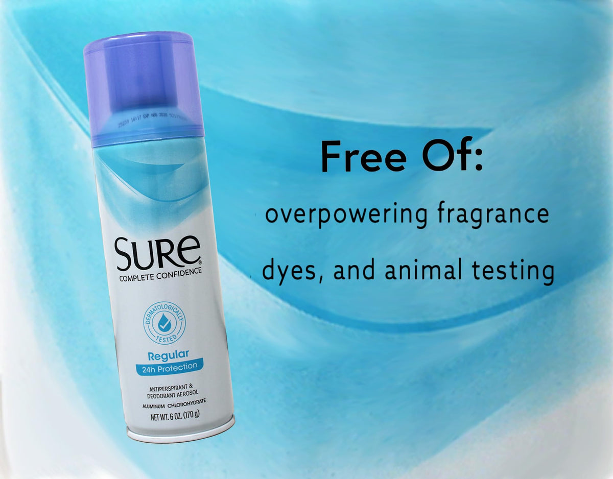 Sure mist on skin close-up showing lightweight finish and comfortable feel