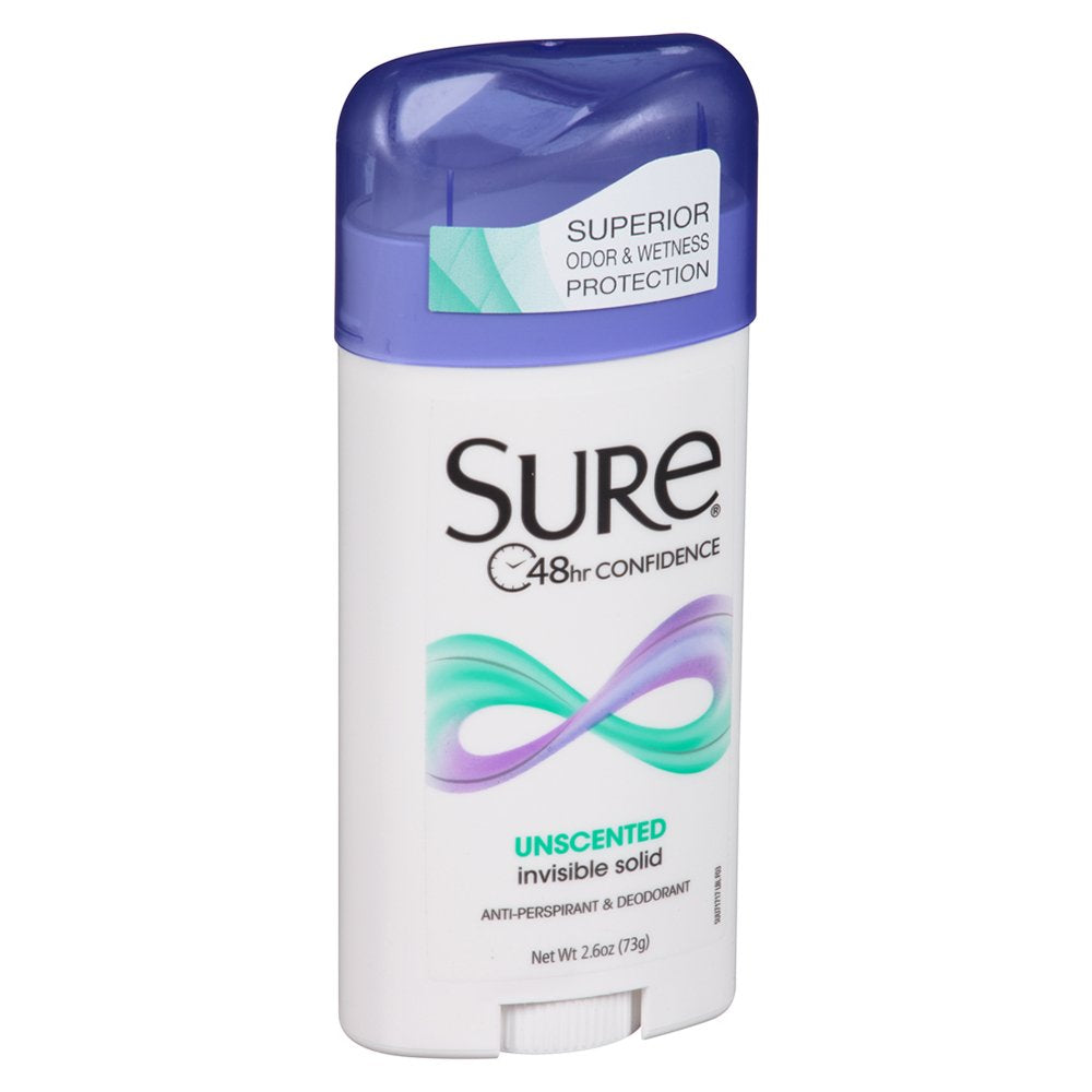 Sure unscented six-pack lifestyle with toiletry bag, convenient multipack value