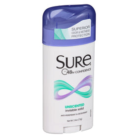 Sure unscented six-pack lifestyle with toiletry bag, convenient multipack value
