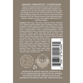 SURFACE back label close-up listing ingredients and usage benefits
