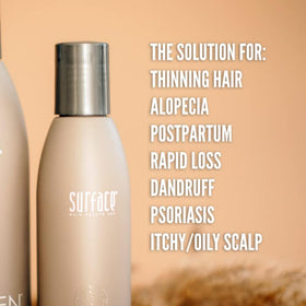 SURFACE conditioner texture close-up highlighting creamy, lightweight benefit