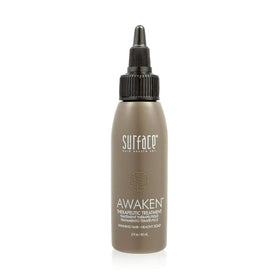 SURFACE Awaken bottle front view showing compact 2 fl oz and benefits