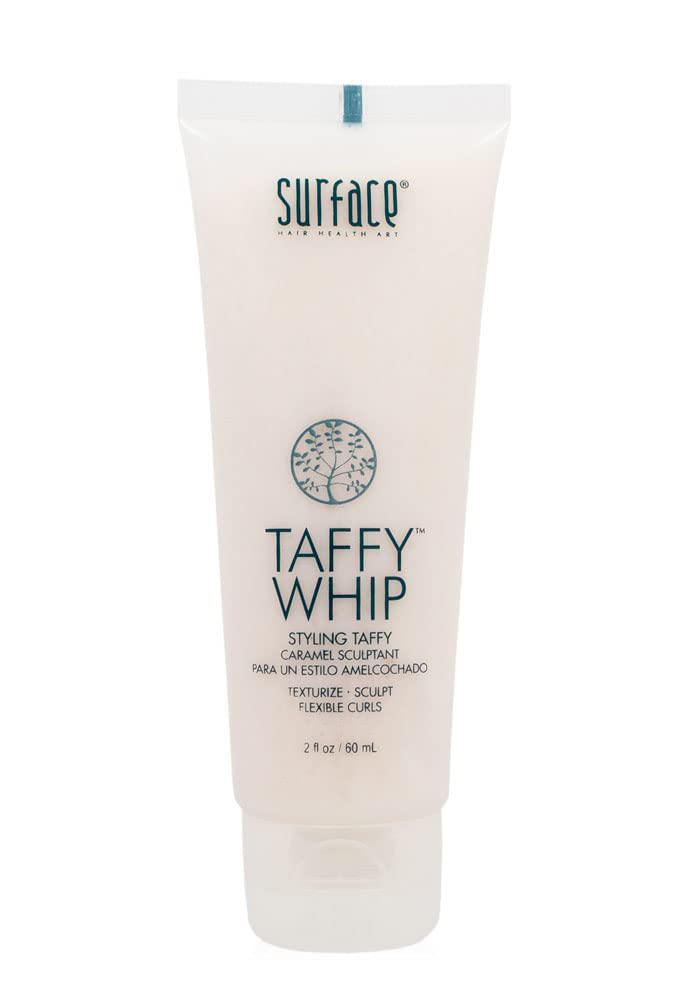SURFACE taffy whip front tub showing label and compact travel size benefit
