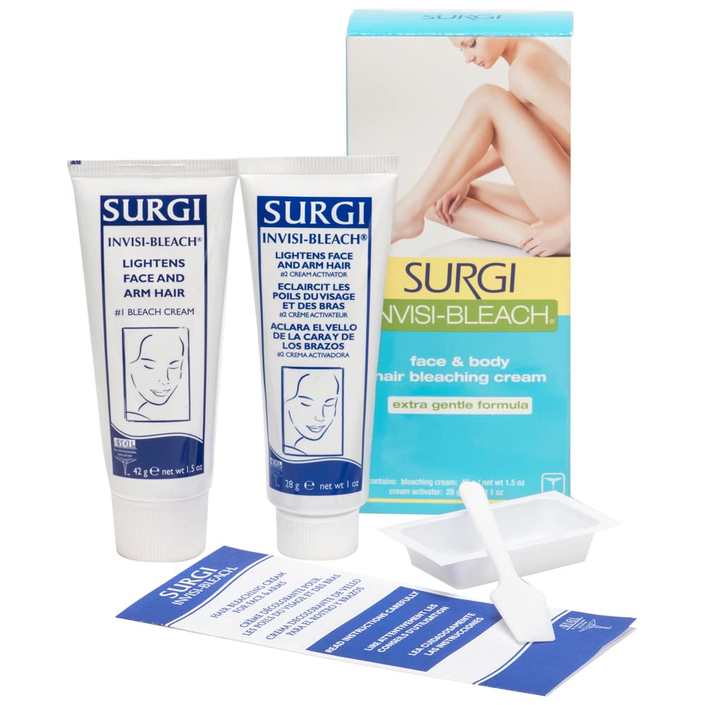 Surgiwax before and after on cheek demonstrating reduced visibility of facial hair