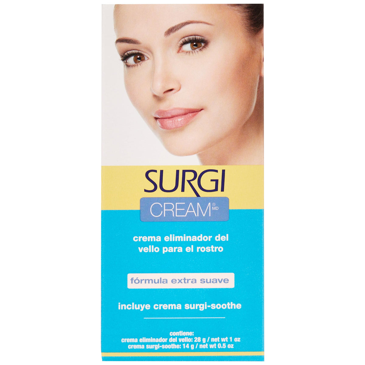 Surgiwax front packaging showing product and applicator benefits
