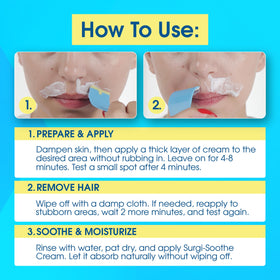 Surgiwax travel size on bathroom shelf for convenient touch-ups