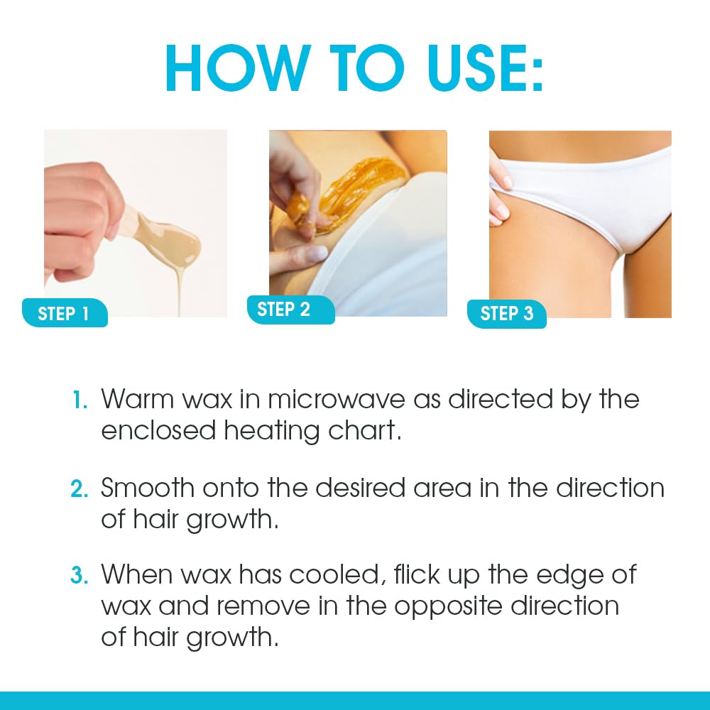 Surgiwax wax in use application on bikini area showing precise hair removal control