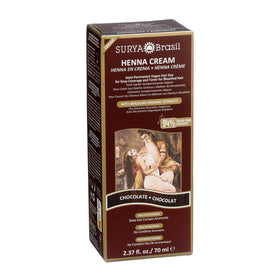 Surya Brasil before and after hair shot showing richer chocolate color and shine