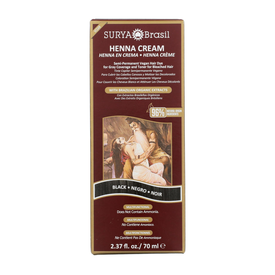 Surya Brasil front packaging showing product and natural benefits