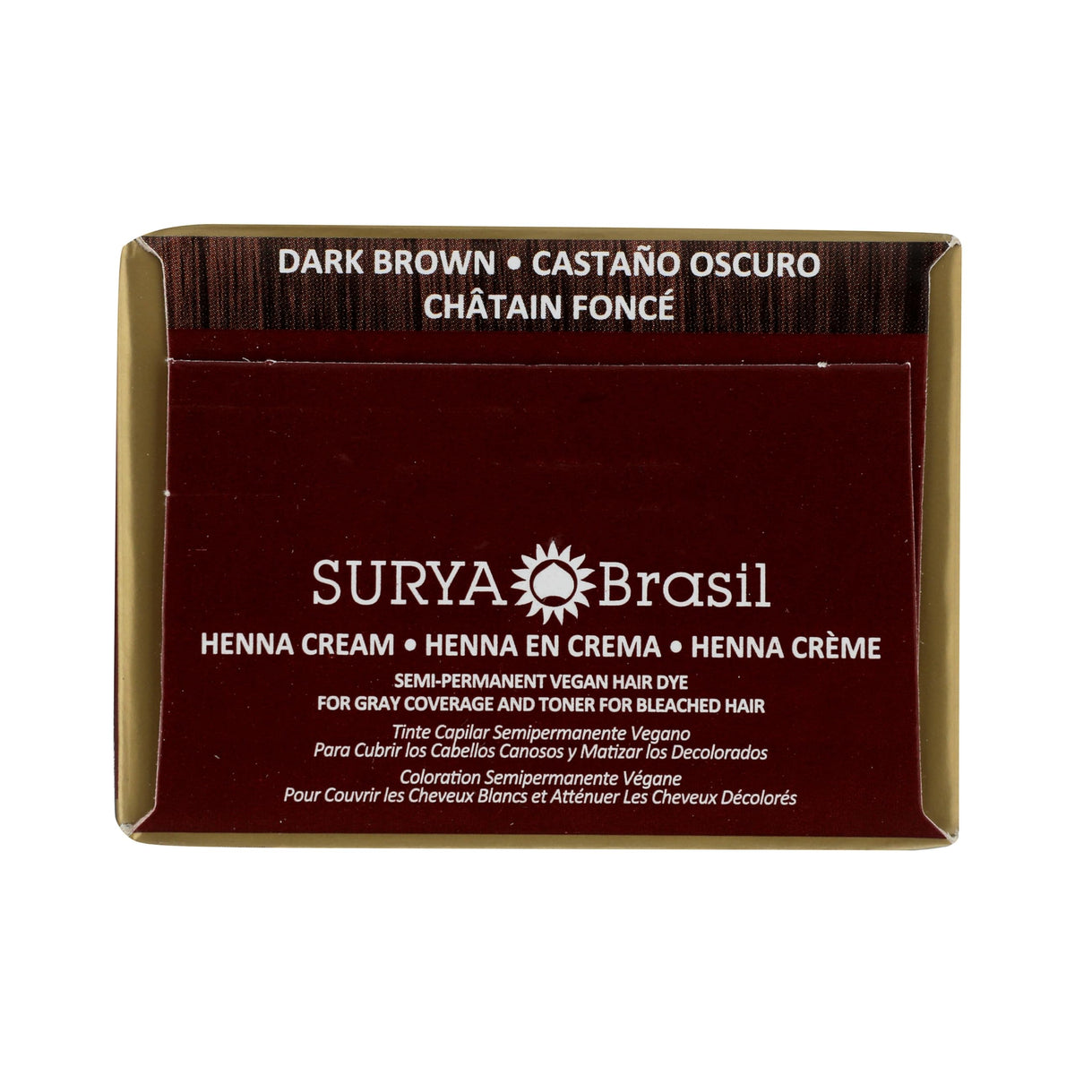 Surya Brasil cream beside ruler showing compact 2.37 oz travel size