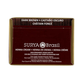 Surya Brasil cream beside ruler showing compact 2.37 oz travel size