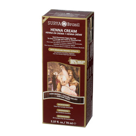 Surya Brasil after photo showing rich dark brown conditioned hair