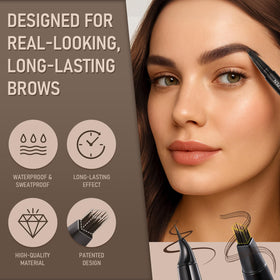 SUSIKEKI before and after brow transformation showing fuller brows