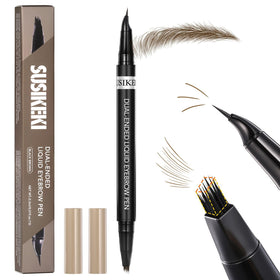 SUSIKEKI front packaging view showing dual-ended pen and shade 02 Brown for convenient use