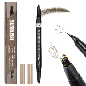 SUSIKEKI front packaging showing dual-ended brow pen benefit long-lasting shape