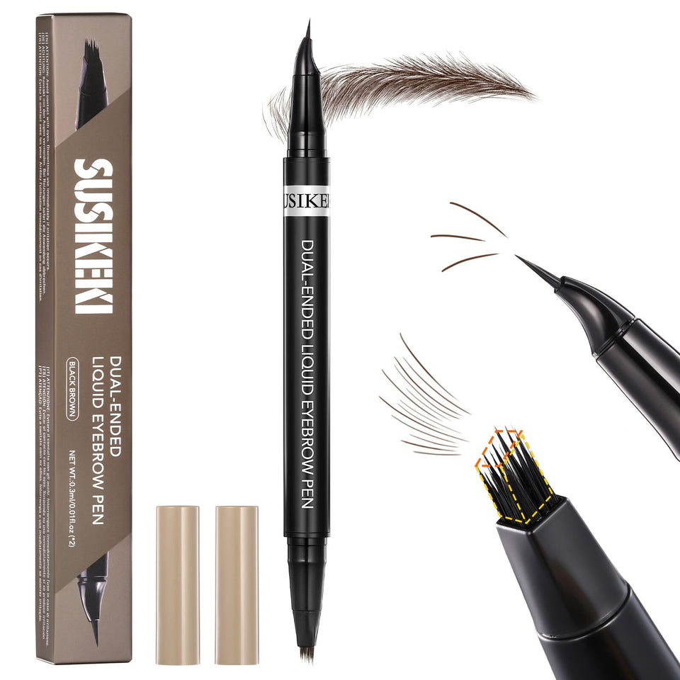 SUSIKEKI front packaging showing dual-ended brow pen and benefits