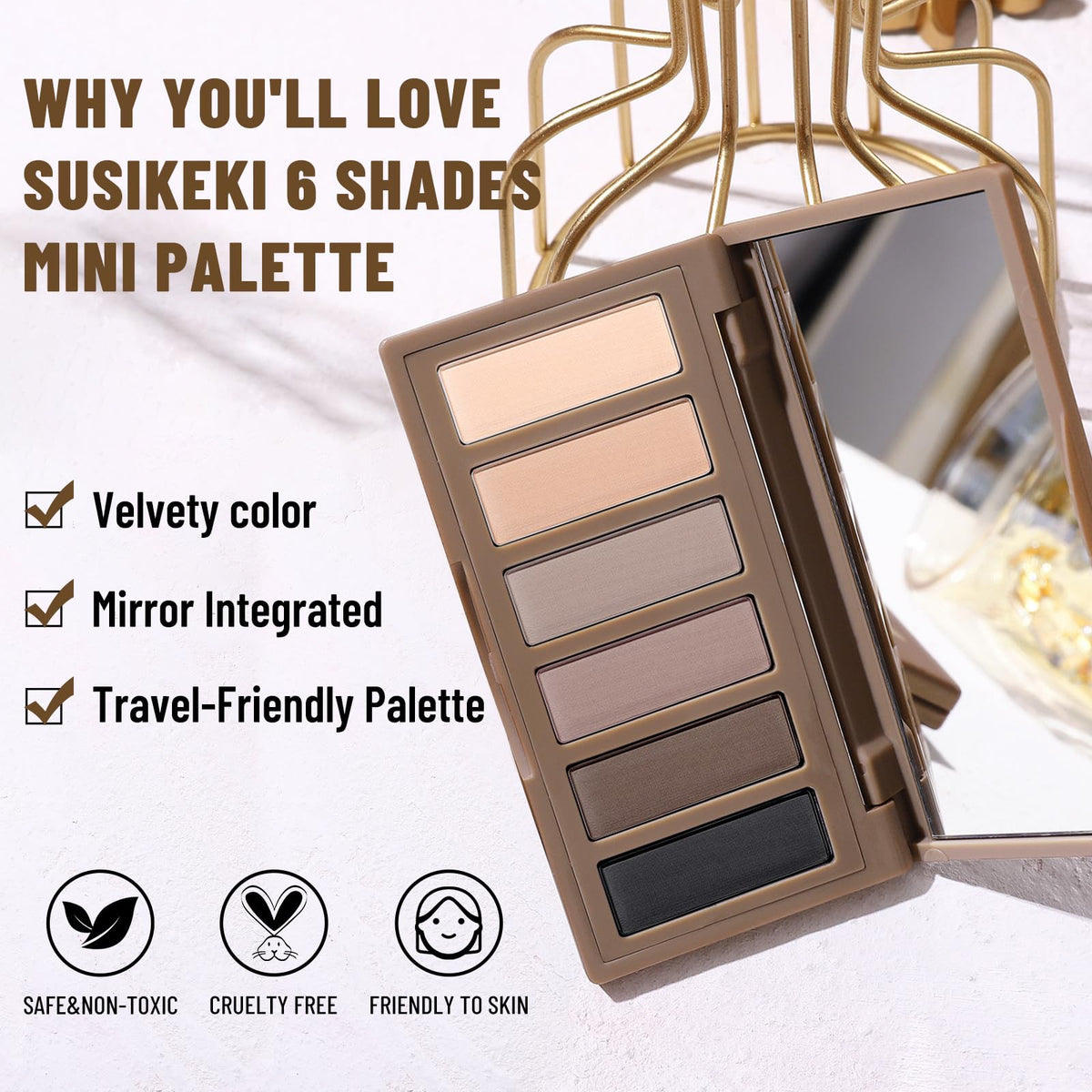 SUSIKEKI swatches on skin showing true-to-tone pigmentation benefit