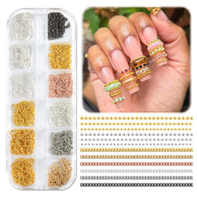 SUTOKAKA front packaging showing mixed metal nail chains for easy selection