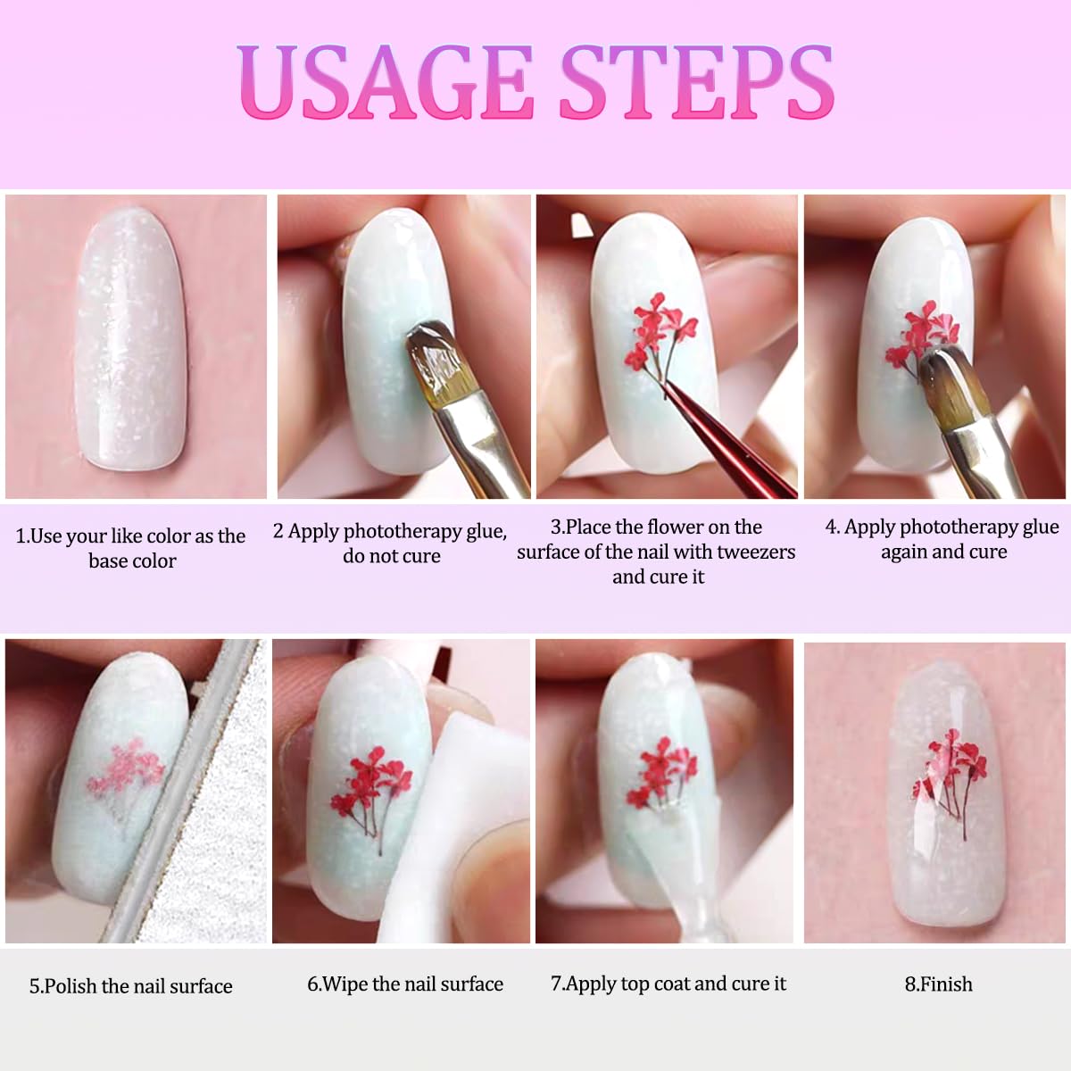 SUTOZMIWE arranged color palette of petals highlighting mix-and-match creative options