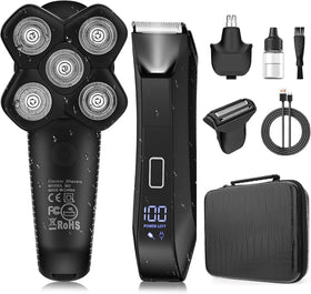 Suttik front view of grooming kit showing full contents and compact case