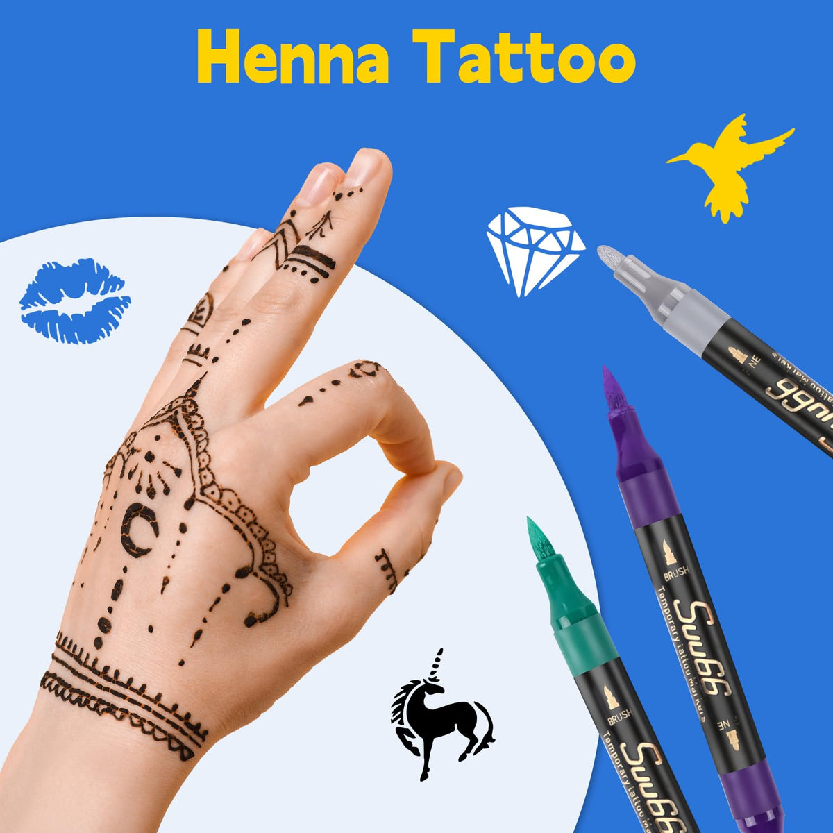 Suu66 temporary tattoos at party showing family-friendly creative fun