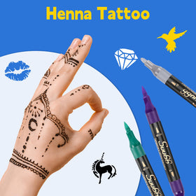 Suu66 temporary tattoos at party showing family-friendly creative fun