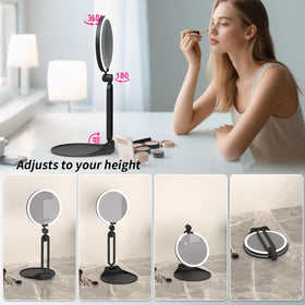 Suupvaor three lighting modes displayed to match makeup conditions