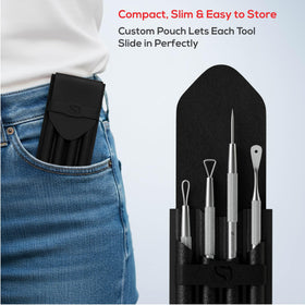 Suvorna tools beside alcohol and cloth showing sterilization and hygienic care routine