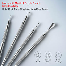 Suvorna stainless steel tools arranged flatlay demonstrating professional-grade set benefits