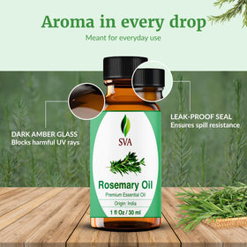 SVA ORGANICS bottle beside carrier oils for creating hair and skin blends