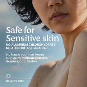 SVARA size comparison with hand showing travel-friendly 2.82 oz