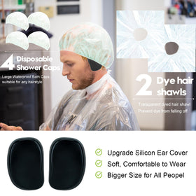 Svjetiq clips and comb arranged to secure sections for faster coloring